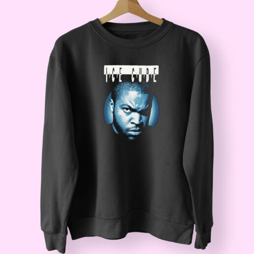 Ice Cube Portrait Graphic Sweatshirt Design