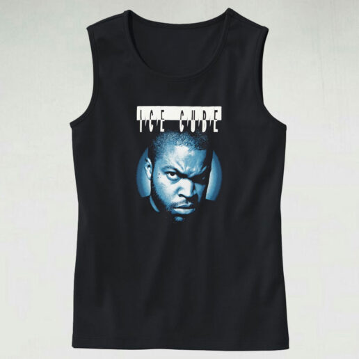 Ice Cube Portrait Graphic Tank Top Design