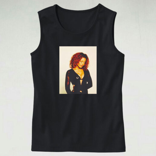 Janet Jackson Photoshoot Retro Tank Top Design