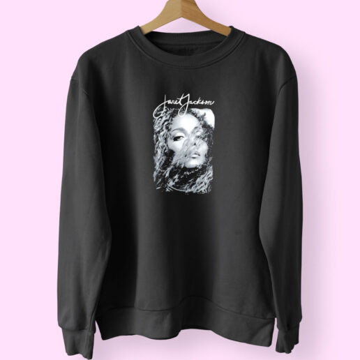 Janet Jackson Photoshoot Style Graphic Sweatshirt Design