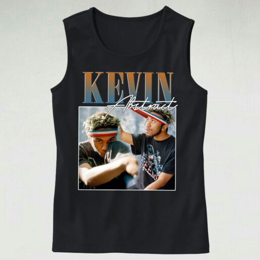 Kevin Abstract 90s Black Essential Tank Top