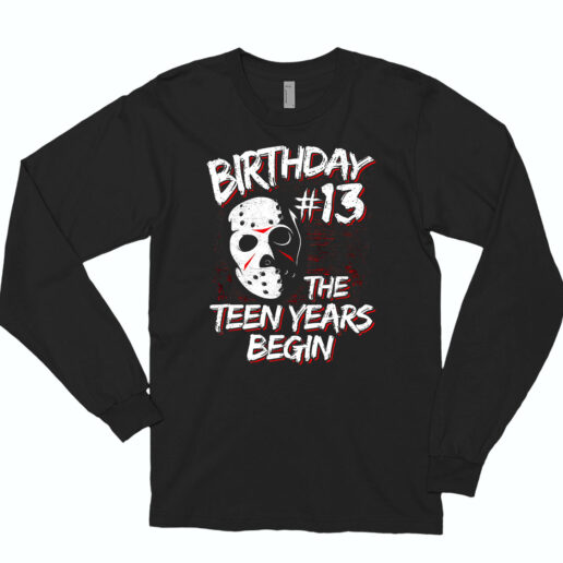 Long Sleeve T Shirt Awesome 13th Birthday Party 90s Style