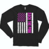 Long Sleeve T Shirt Back The Pink Breast Cancer 90s Style