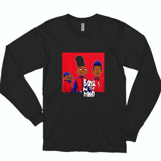 Long Sleeve T Shirt Boyz N The Hood Cartoon 90s Style