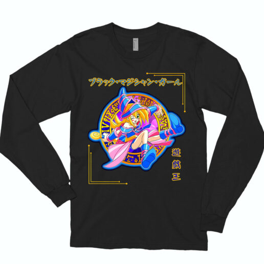 Long Sleeve T Shirt Dark Magician Girl 90s Style