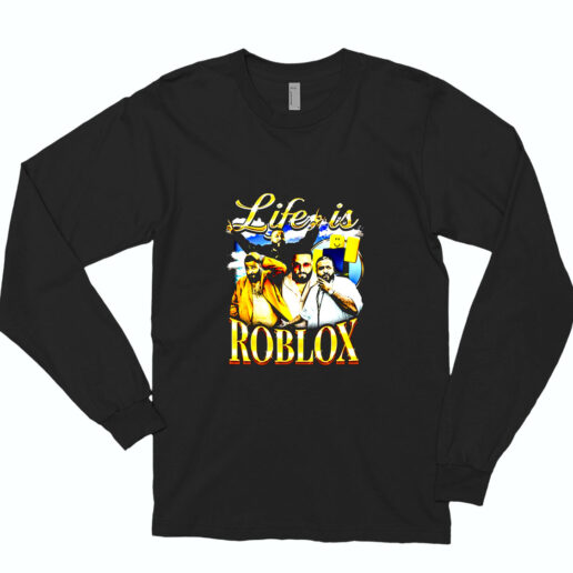 Long Sleeve T Shirt Dj Khaled Life Is Roblox 90s Style