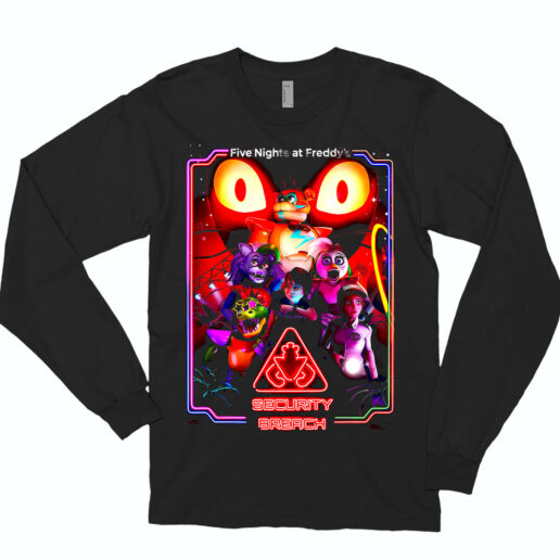 Long Sleeve T Shirt Five Nights At Freddy’s Security Breach 90s Style