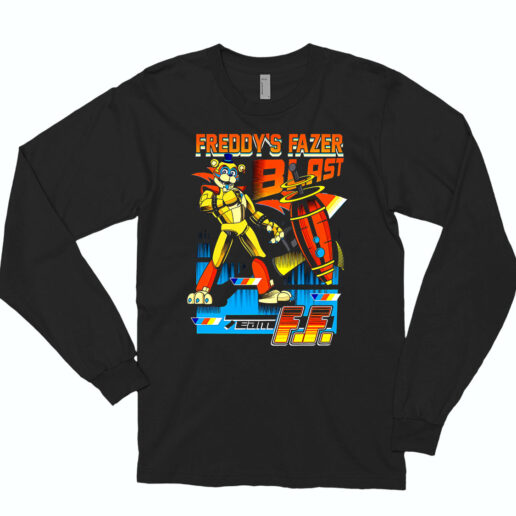 Long Sleeve T Shirt Freddy's Fazer Blast Fnaf 90s Style