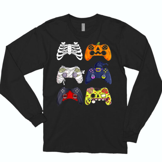 Long Sleeve T Shirt Gaming Controllers Mummy 90s Style