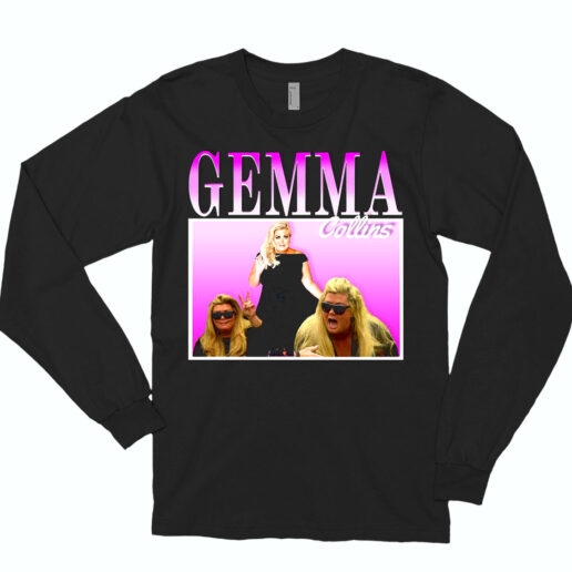 Long Sleeve T Shirt Gemma Collins Vintage 90s Style