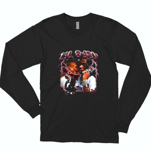 Long Sleeve T Shirt Lil Baby 4 Pockets Full 90s Style