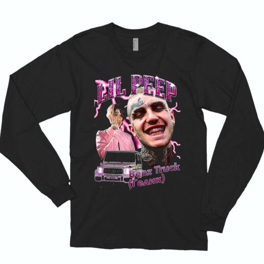 Long Sleeve T Shirt Lil Peep Benx Truck 90s Style