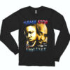 Long Sleeve T Shirt Please Stop Violence Biggy And Tupac 90s Style