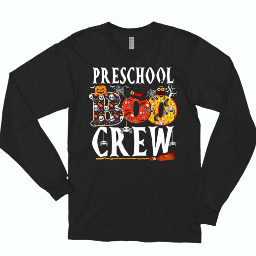 Long Sleeve T Shirt Preschool Boo Crew 90s Style