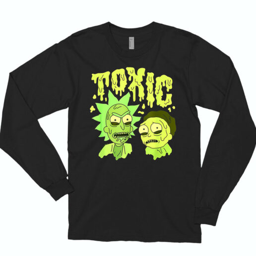 Long Sleeve T Shirt Rick And Morty Toxic 90s Style