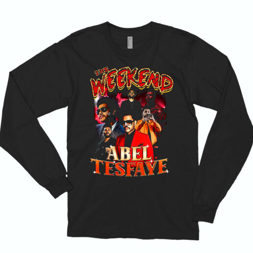 Long Sleeve T Shirt The Weekend Abel Tesfaye 90s Style