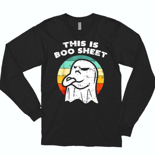 Long Sleeve T Shirt This Is Boo Sheet 90s Style