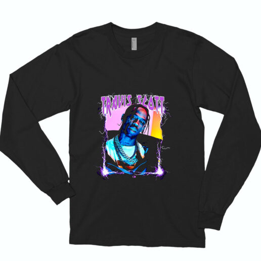 Long Sleeve T Shirt Travis Scoot Rock Star 90s Style