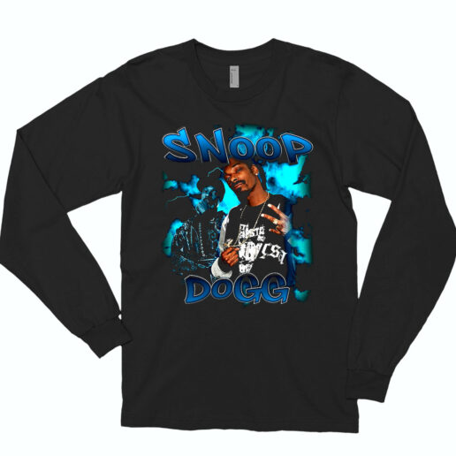 Long Sleeve T Shirt Vintage Snoop Dog Homage 90s Style