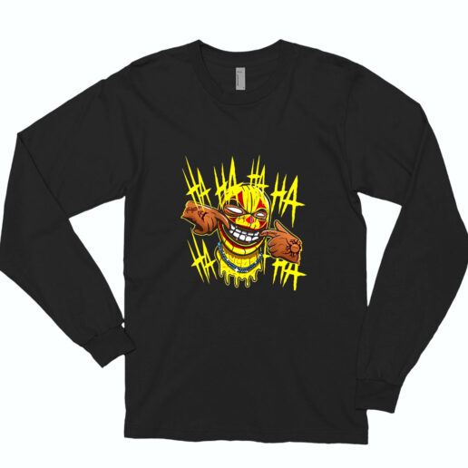 Long Sleeve T Shirt We Are All Clowns 90s Style