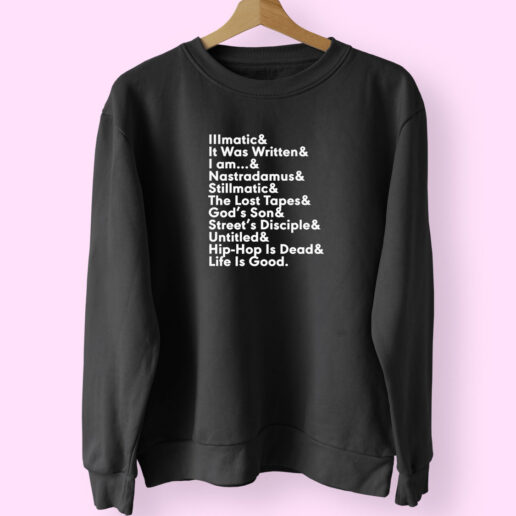 Nas The Discography Sweatshirt Design