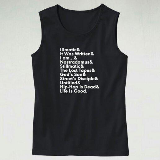 Nas The Discography Tank Top Design