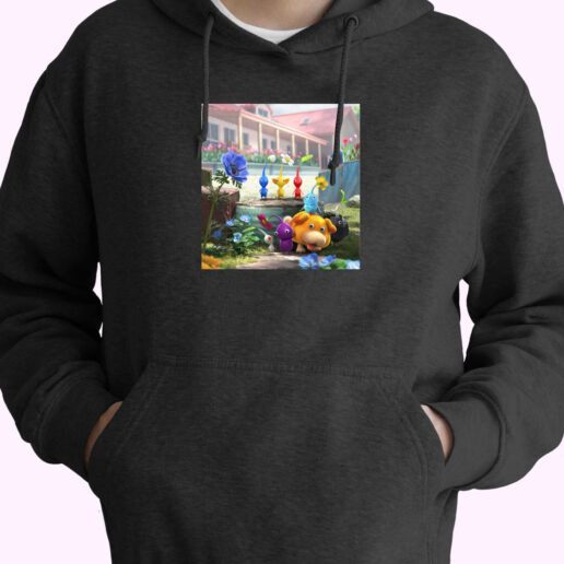 Nintendo Pikmin 4 Graphic Hoodie Design