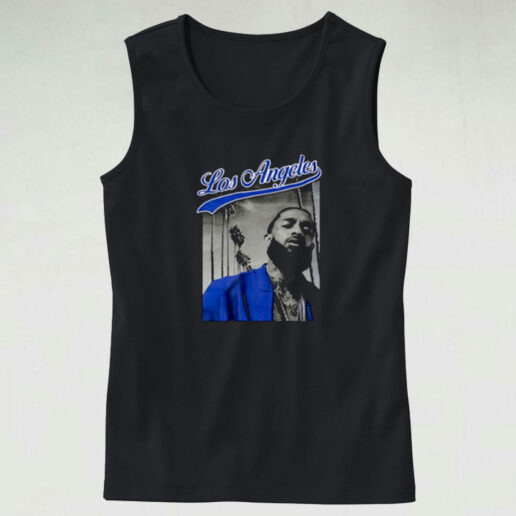 Nipsey Hussle Blue Los Angeles Vintage Tank Top Design