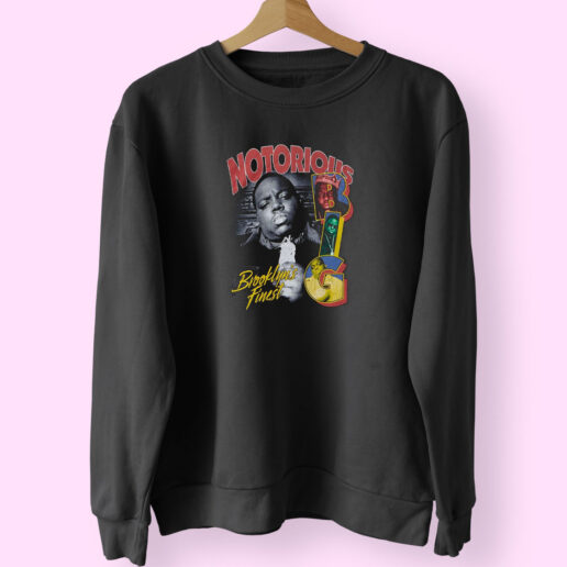 Notorious B I G Brooklyn's Finest Sweatshirt Design