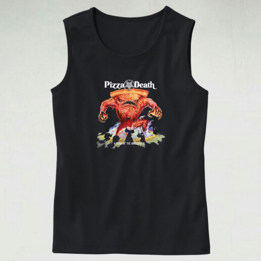 Pizza Death Reign Of The Anticrust Tank Top Design