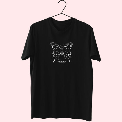 Post Malone Merch Butterfly Ascii Essentials T shirt