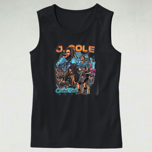 Rapper J Cole Crooked Smile Summer Tank Top Design