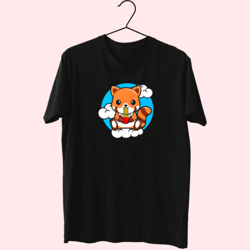 Red Panda Sitting On A Cloud And Eating Ramen Essentials T shirt