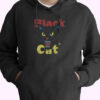 Retro Black Cat Retro Fireworks Vintage Halloween Hoodie Design