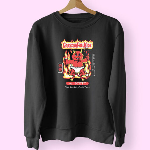 Riot Society Garbage Pail Kids Hot Scott Sweatshirt Design