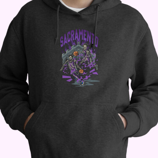 Sacramento Basketball Graphic Bootleg Hoodie Design