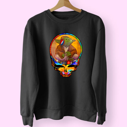 Skull Grateful Dead Star Wars Master Yoda Sweatshirt Design