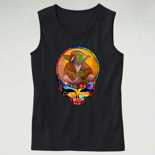 Skull Grateful Dead Star Wars Master Yoda Tank Top Design