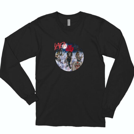 Slayer Live Undead Graphic Long Sleeve Shirt Classic Style