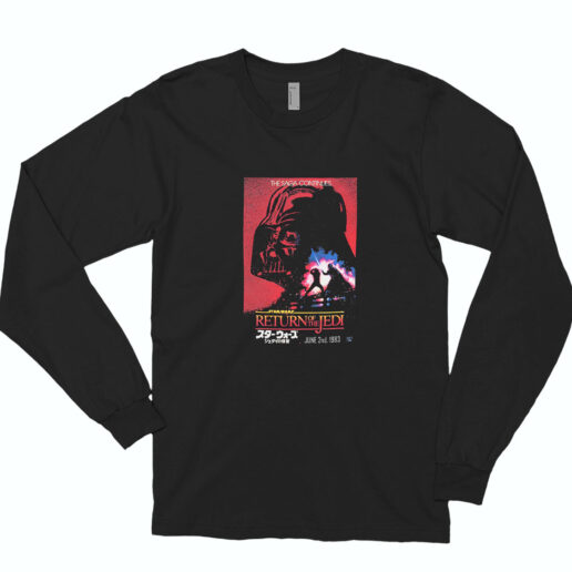 Star Wars Return Of The Jedi Vader Graphic Long Sleeve Shirt Classic Style