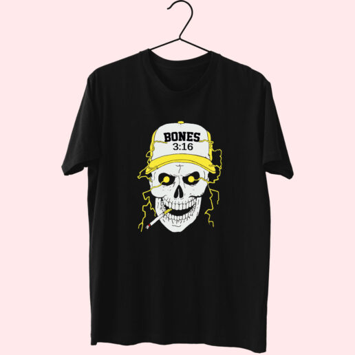 Steven Austin 3 16 Bones Smoking Skull Essentials T shirt