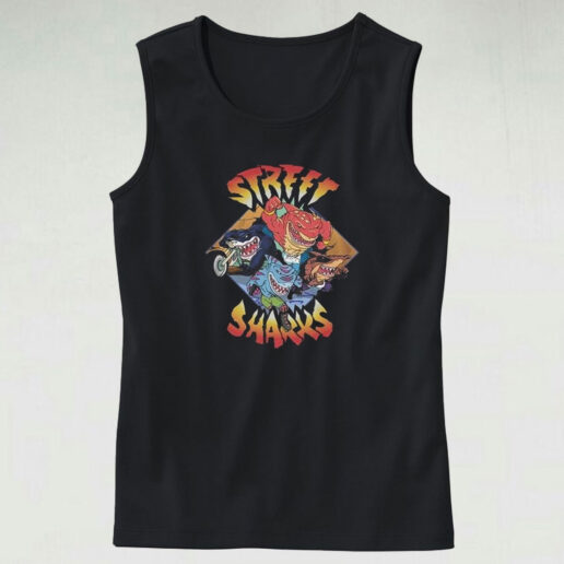 Street Sharks 90s Tv Cartoon Vintage Tank Top Design