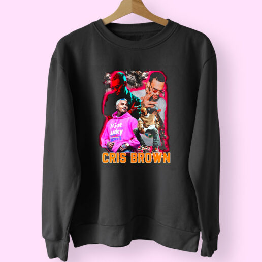 Sweatshirt Chris Brown Vintage Rap 90s Style