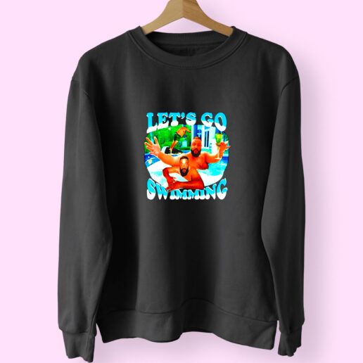 Sweatshirt Dj Khaled Let's Go Swimming 90s Style