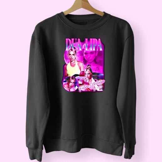 Sweatshirt Dua Lipa Crazy Vintage Old School 90s Style