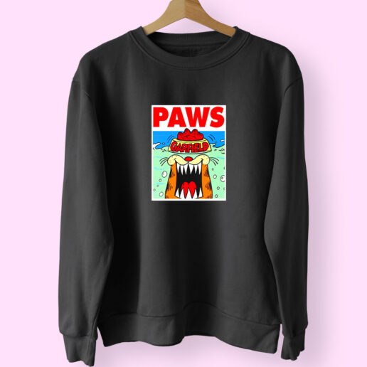 Sweatshirt Garfield Paws Jaws 90s Style