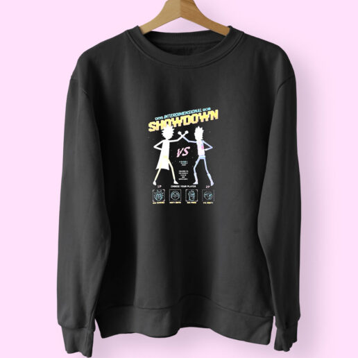 Sweatshirt Rick And Morty Interdimensional Showdown 90s Style