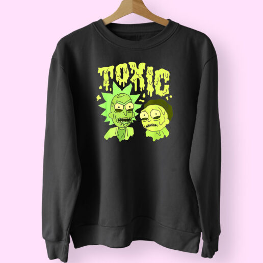 Sweatshirt Rick And Morty Toxic 90s Style