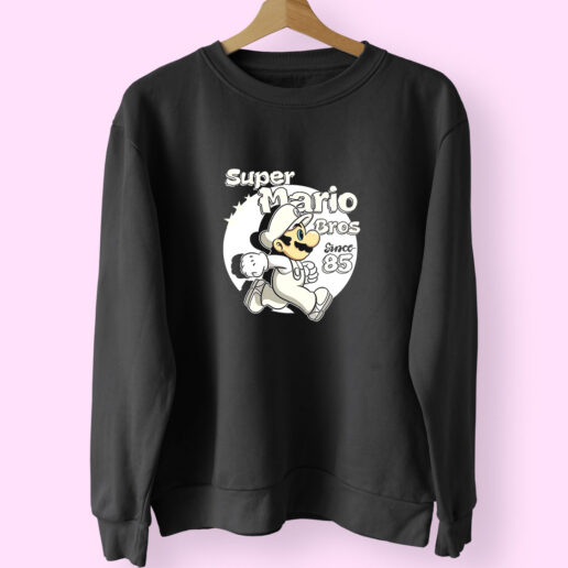 Sweatshirt Super Mario Since 85 90s Style