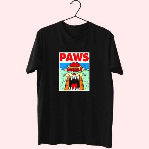 T Shirt Garfield Paws Jaws 90s Style